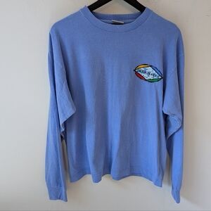 VTG Jackson Hole Wyoming Long Sleeve Cotton T Shirt Cropped Size XL